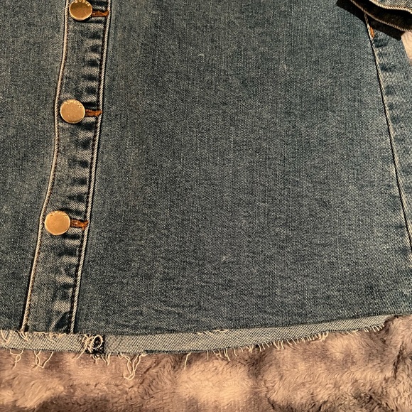 NWT Guess Blue space wash long sleeve denium dress sz SM - Picture 9 of 13